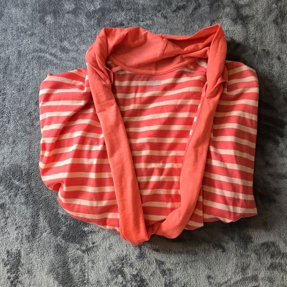 Icebreaker Villa Wrap 100% Wool Open Front Cardigan Size Medium